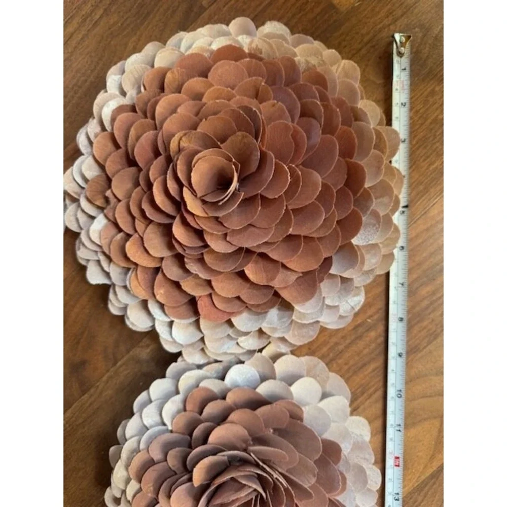 Ashland Blush Rose‎ Floral Wall Decor Set of 2 Rustic Farmhouse Accent Pieces